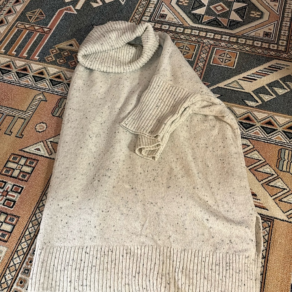 Loft- Maternity Turtleneck Sweater Poncho- Size M